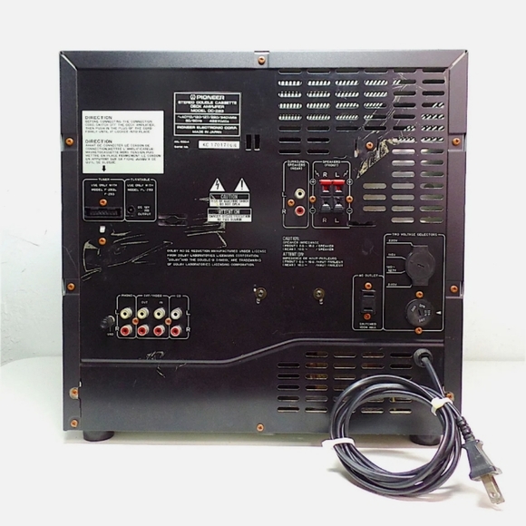 Vintage Pioneer DC-Z93 Stereo Double Cassette Deck Amplifier Made in Japan - Picture 2 of 3